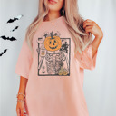 2X Peachy Spooky Season | Cold Brew Witch | Halloween Skeleton & Ghost Tees | Comfort Colors