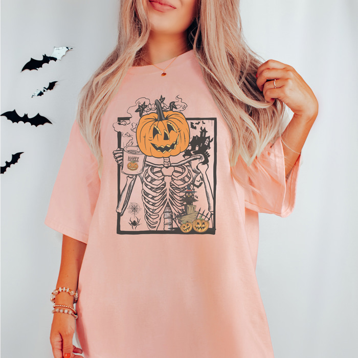 Spooky Season | Cold Brew Witch | Halloween Skeleton & Ghost Tees | Comfort Colors