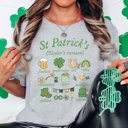 Large Athletic Grey St. Patrick's Icons Tee