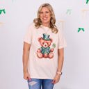 Large Ivory St. Pats Bear Comfort Color Tee