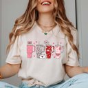 Large Natural Sweetest Valentine Cups Bella Graphic Tee