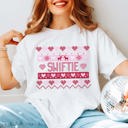 2X White Swiftie Ugly Sweater Comfort Color Graphic Tee