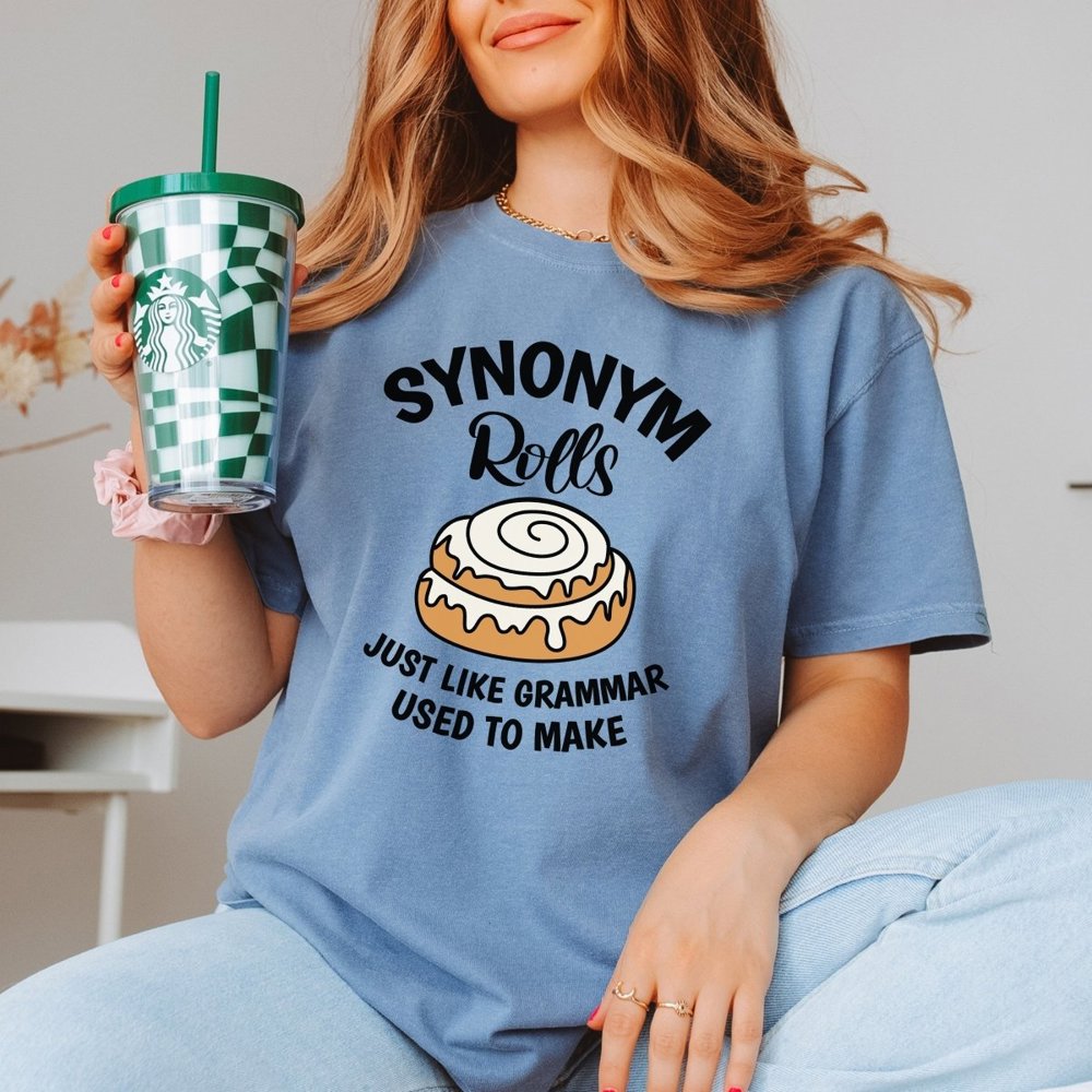 Synonym Roll Like Grammar Comfort Color Graphic Tee