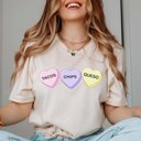 Large Natural Tacos Chips Queso Candy Hearts Bella Graphic Tee