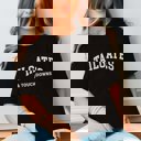 2X Black Tailgates & Touchdowns Bella Graphic Tee