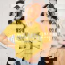 2X Heather Yellow Tailgates & Touchdowns Bella Graphic Tee