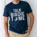 Large Navy Talk Birdie To Me Graphic Tee