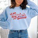 Large Light Blue Taylor For President Graphic Sweatshirt