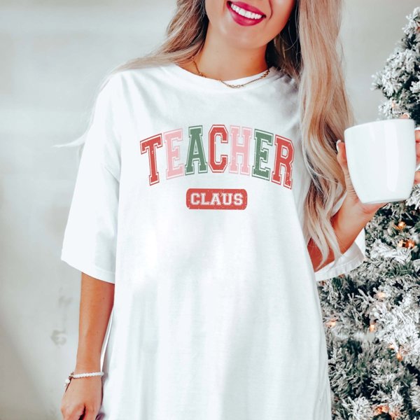 Teacher Claus Comfort Colors Tee