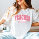  Teacher Floral - Teach Love Inspire Bella Tee