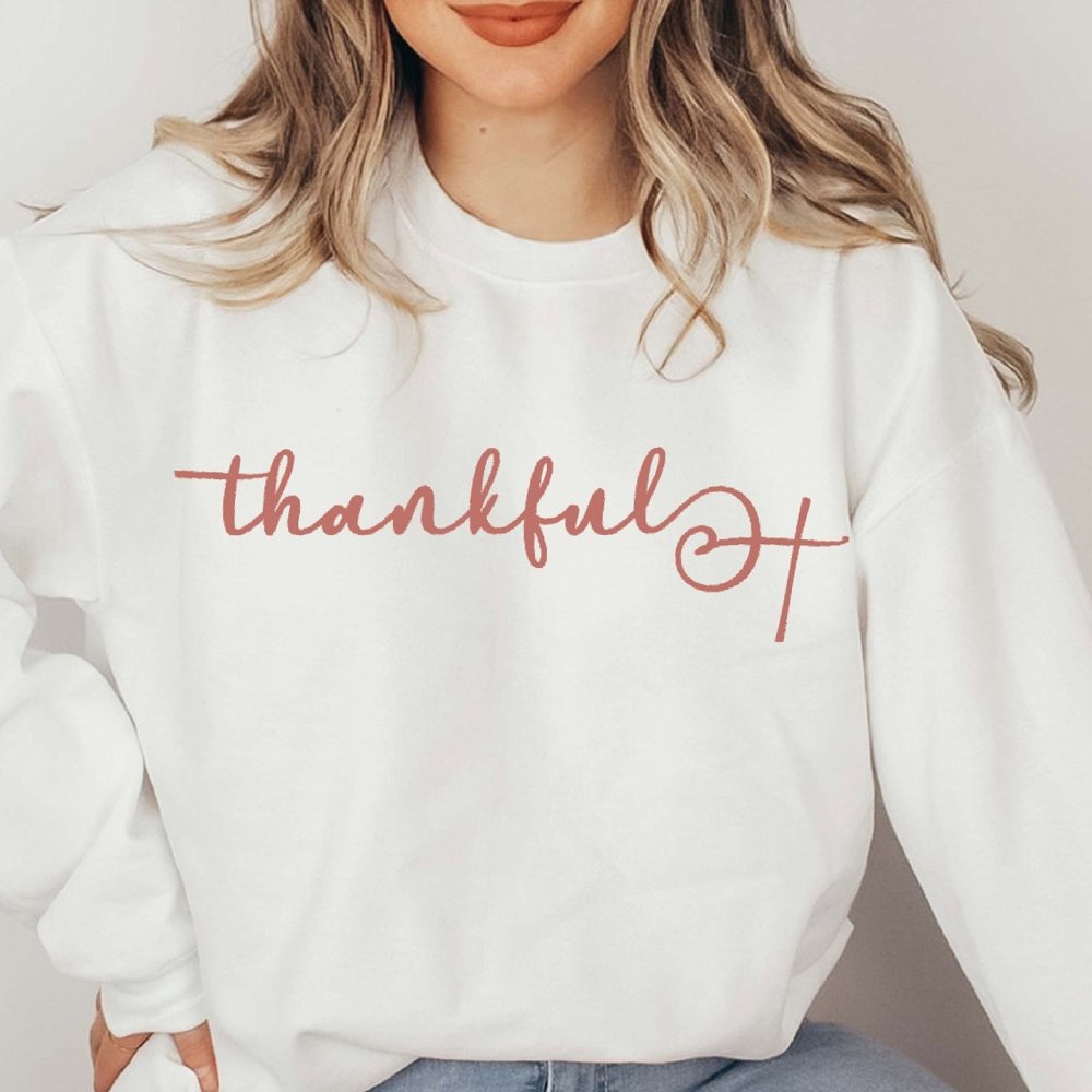 Thankful Cross Crew Sweatshirt