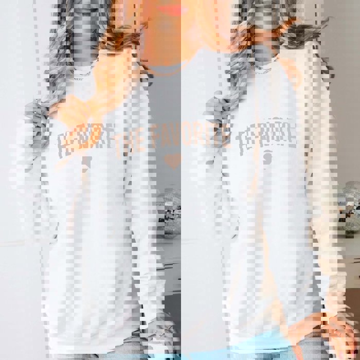 The Favorite Graphic Crew Neck Sweatshirt