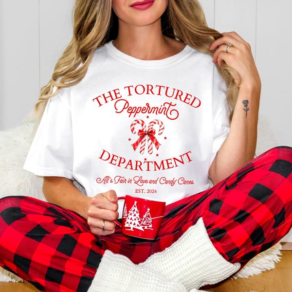 The Tortured Peppermint Department Comfort Color Graphic Tee