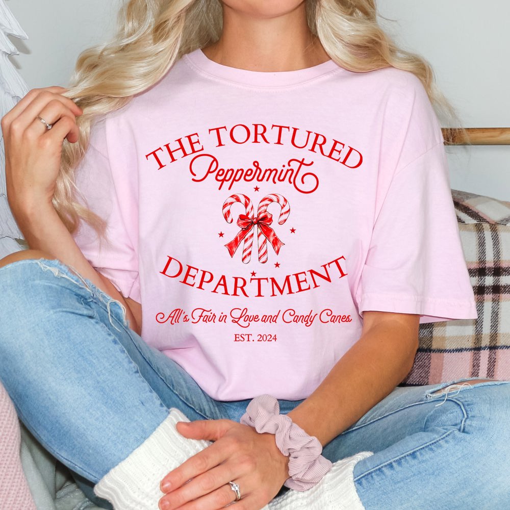 The Tortured Peppermint Department Comfort Color Graphic Tee