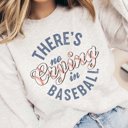 2X Ash There's No Crying In Baseball Stitching Sweatshirt