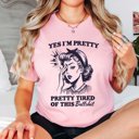 2X Pink Tired Of This BS Graphic Tee