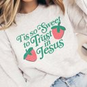 2X Ash Tis So Sweet To Trust In Jesus Sweatshirt