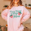 2X Pink Tis So Sweet To Trust In Jesus Sweatshirt