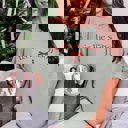 Large Bay Tis The Season Red Bow Comfort Color Graphic Tee