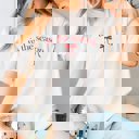 2X Ivory Tis The Season Red Bow Comfort Color Graphic Tee