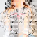 XL Sand Tis the Season Red Bow Graphic Sweatshirt