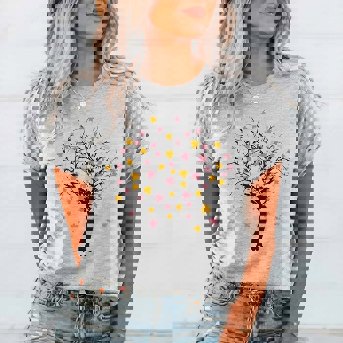 Tree With Leaves Bella Graphic Tee