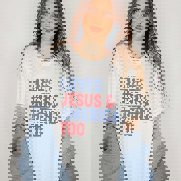 USA Americana Patriotic Graphic Tees | Vintage Bella Fourth of July Collection