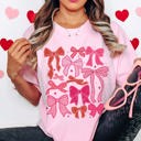 Large Blossom Valentine Bow Collage Comfort Color Tee