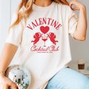 Large Ivory Valentine Cocktail Club Comfort Color Graphic Tee