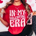 Large Red Valentine Era Comfort Color Graphic Tee