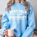 2X Light Blue Very Cold University Sweatshirt