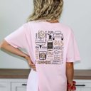 Large Blossom Wallen Collage Back Design Comfort Color Tee