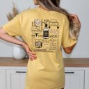 Large Mustard Wallen Collage Back Design Comfort Color Tee