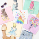  Whimsical Watercolor Princess Tees – Castle & Magical Vacation Bella Graphic Tees