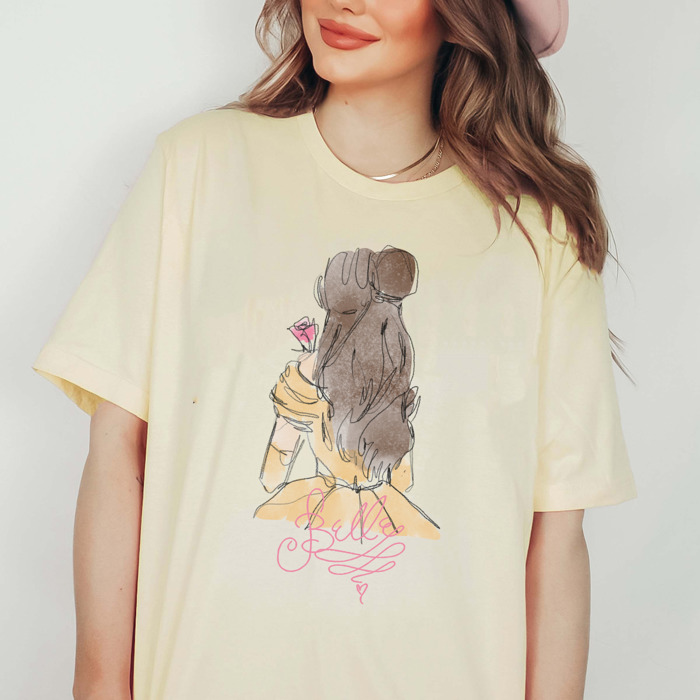 Whimsical Watercolor Princess Tees – Castle & Magical Vacation Bella Graphic Tees