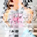 2X White We Wear Pink Bow With Stars Bella Graphic Tee