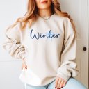 2X Sand Winter Bow Graphic Sweatshirt