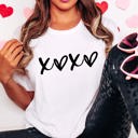  XOXO With Hearts Bella Graphic Tee