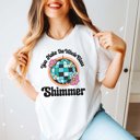 2X White You Make the Whole Class Shimmer Bella Graphic Tee