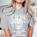 2X Grey You've Got A Lion Inside Comfort Color Tee