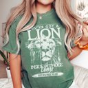 2X Light Green You've Got A Lion Inside Comfort Color Tee