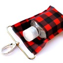 Buffalo Plaid SaniClip Hand Sanitizer Holder