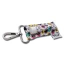 Black and White Floral LippyClip® Lip Balm Holder
