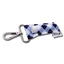 Blue and White Plaid LippyClip® Lip Balm Holder