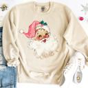  Pink Santa Christmas Sweatshirt