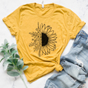  Spring Sunflower Graphic Tee Sale