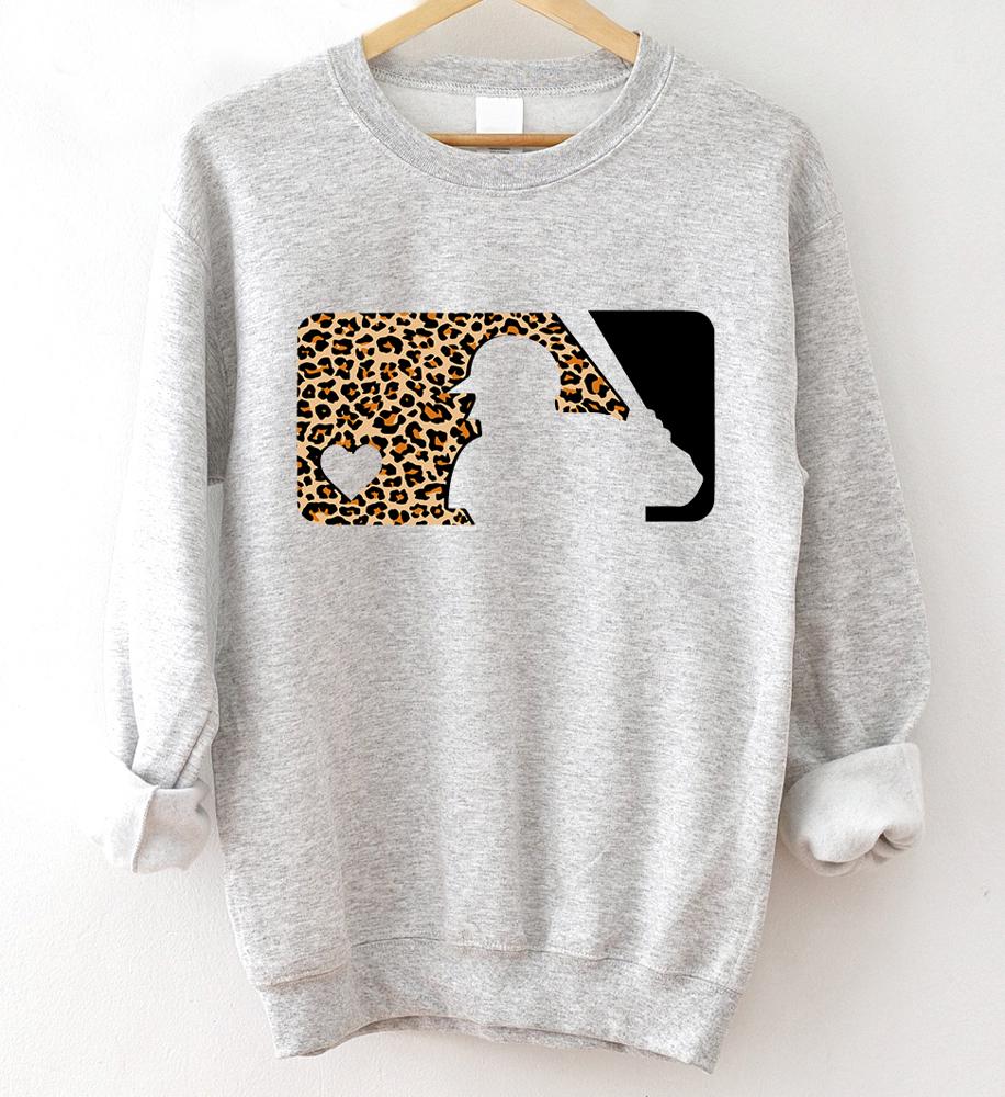 Baseball Leopard Sweatshirt