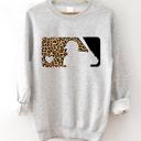  Baseball Leopard Sweatshirt