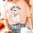  Boo-Jee Ghost Fall Tee Graphic T-shirt Funny Halloween Top