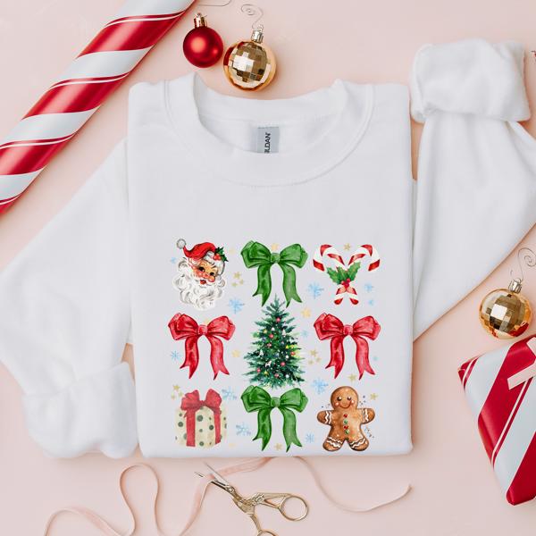 Christmas Bows Sweatshirt